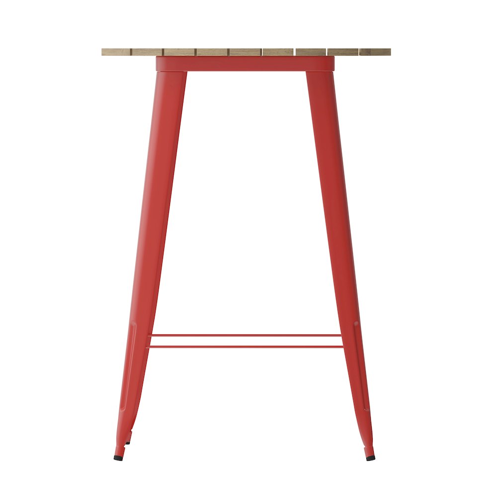 Contemporary 30" Round Commercial Bar Height Dining Table for 4. Picture 9