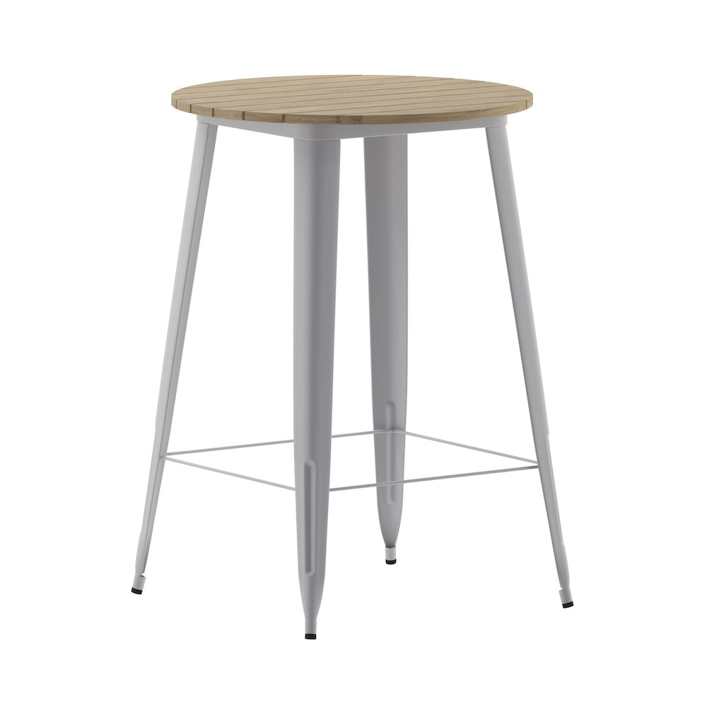 Contemporary 30" Round Commercial Bar Height Dining Table for 4. Picture 1