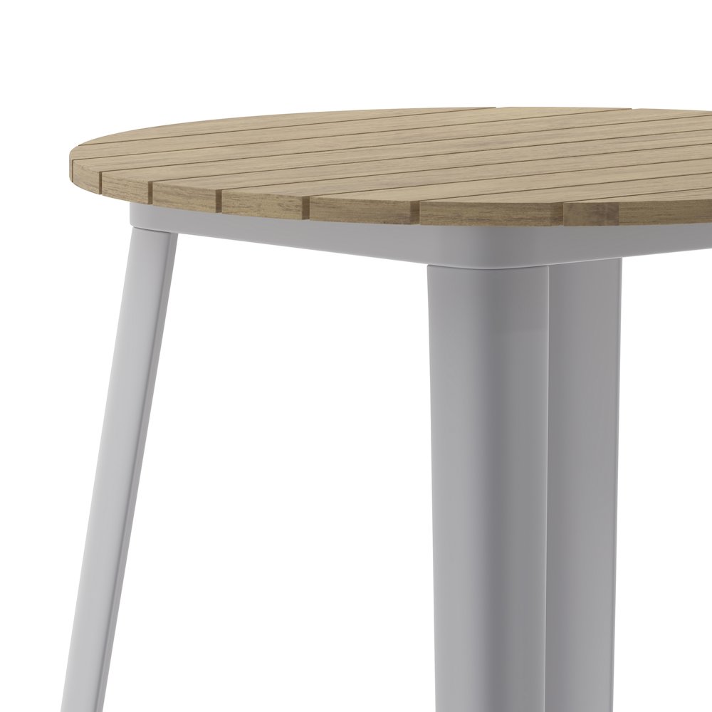 Contemporary 30" Round Commercial Bar Height Dining Table for 4. Picture 8