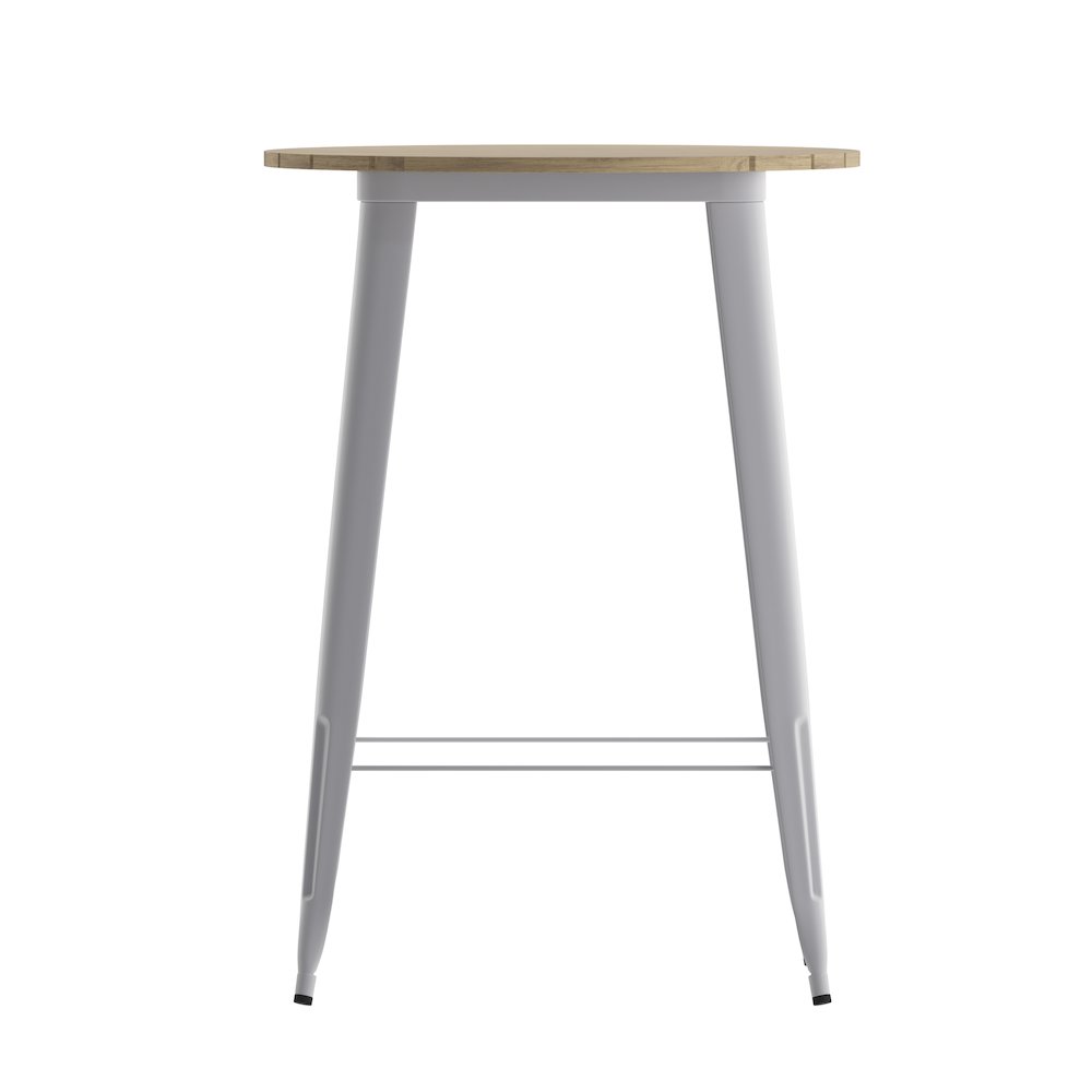 Contemporary 30" Round Commercial Bar Height Dining Table for 4. Picture 10