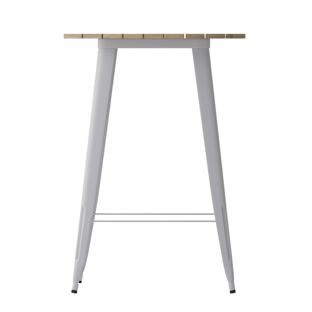 Contemporary 30" Round Commercial Bar Height Dining Table for 4. Picture 9