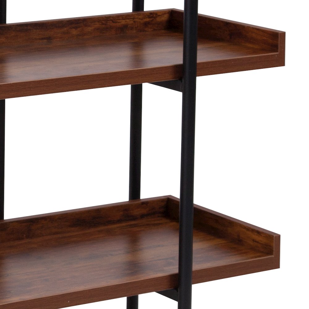 3 Shelf 35"H Storage Display Unit Bookcase in Wood Grain Finish. Picture 9
