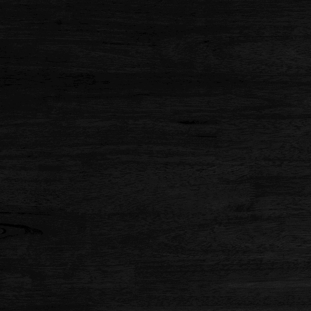 47" Solid Wood Dining Table, Heavy Duty Rectangle Wood Table, Black Matte Finish. Picture 12