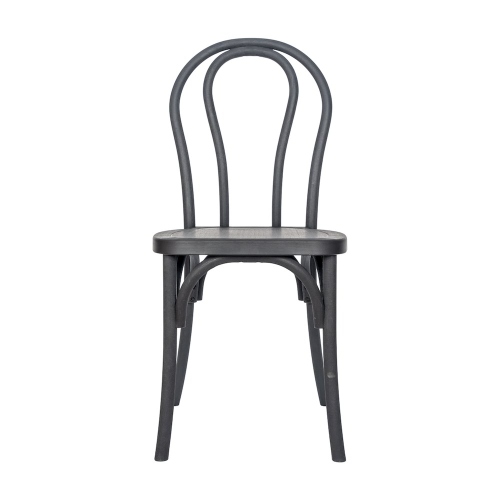 HERCULES Commercial Black Wood Look Stackable Resin Thonet Style Chair. Picture 10
