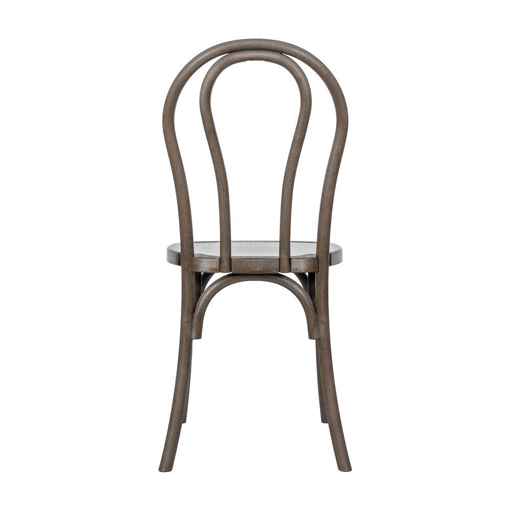 HERCULES Commercial Dark Brown Wood Look Stackable Resin Thonet Style Chair. Picture 7