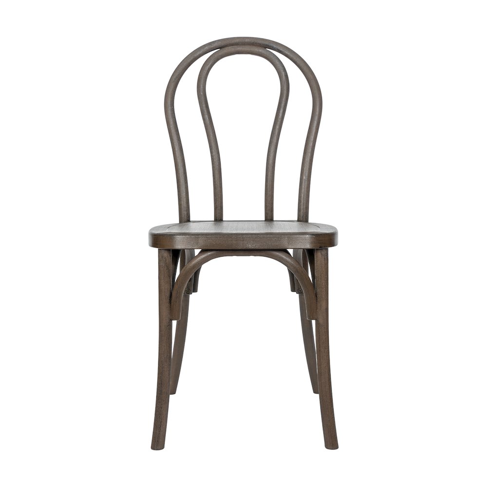 HERCULES Commercial Dark Brown Wood Look Stackable Resin Thonet Style Chair. Picture 10