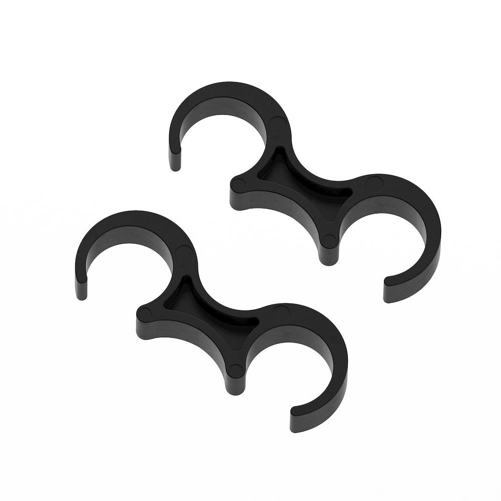 Lowe Black Wide Plastic Ganging Clips - Set of 2. Picture 1