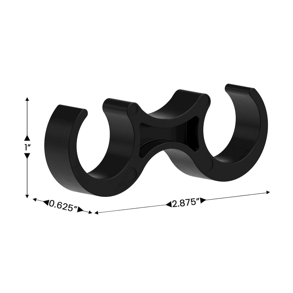 Lowe Black Wide Plastic Ganging Clips - Set of 2. Picture 5