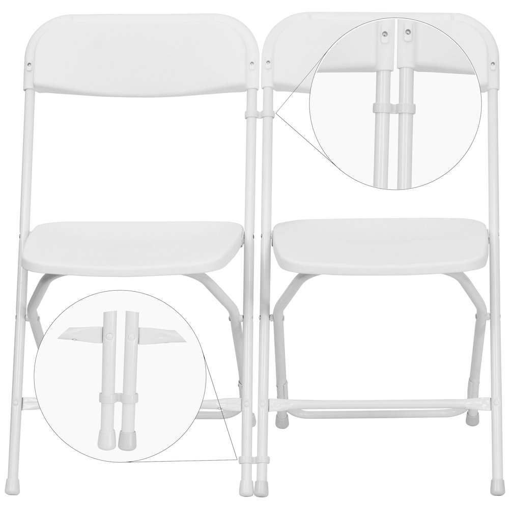 White Plastic Ganging Clips - Set of 2. Picture 1