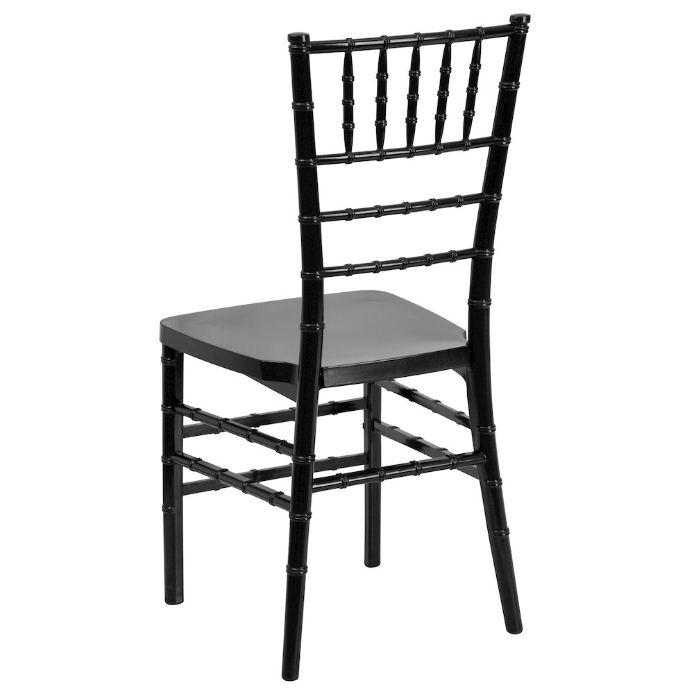 PREMIUM Black Resin Stacking Chiavari Chair. Picture 7