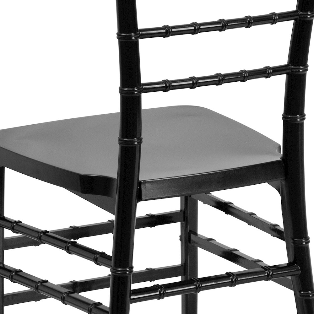 PREMIUM Black Resin Stacking Chiavari Chair. Picture 8