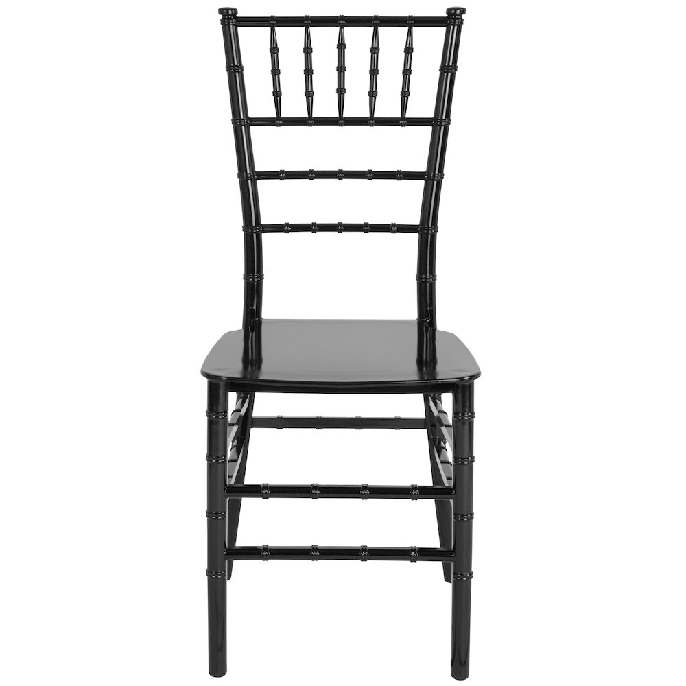 Black Stackable Resin Chiavari Chair. Picture 5
