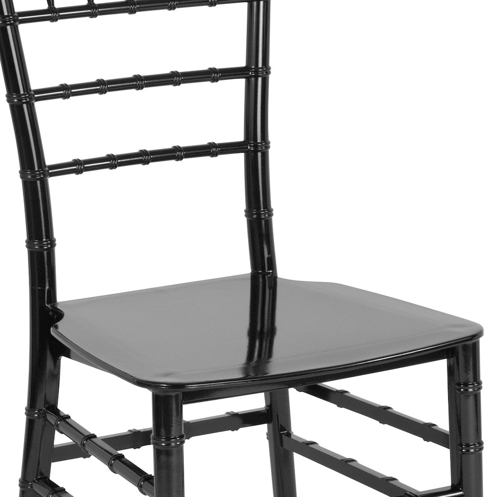 Black Resin Stacking Chiavari Chair. Picture 11