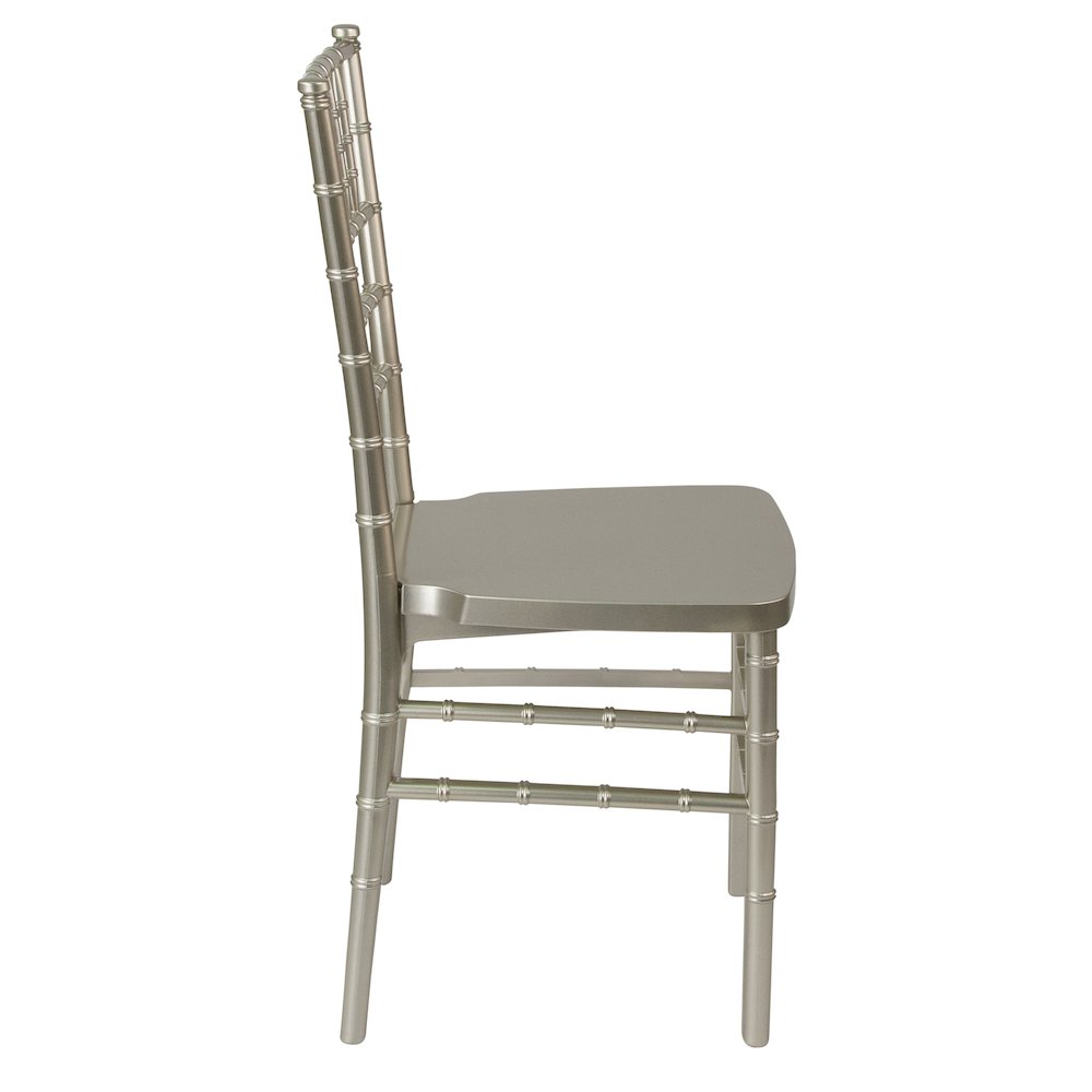PREMIUM Champagne Resin Stacking Chiavari Chair. Picture 8