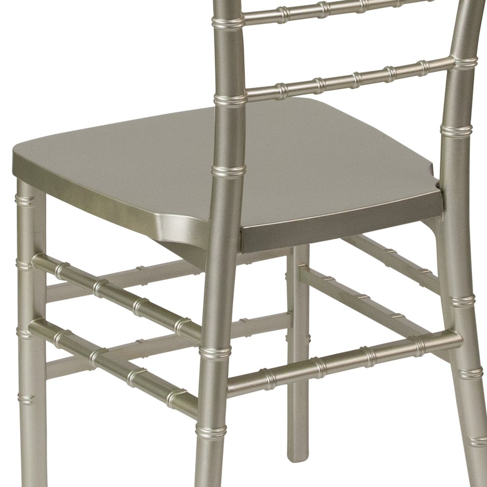 PREMIUM Champagne Resin Stacking Chiavari Chair. Picture 11