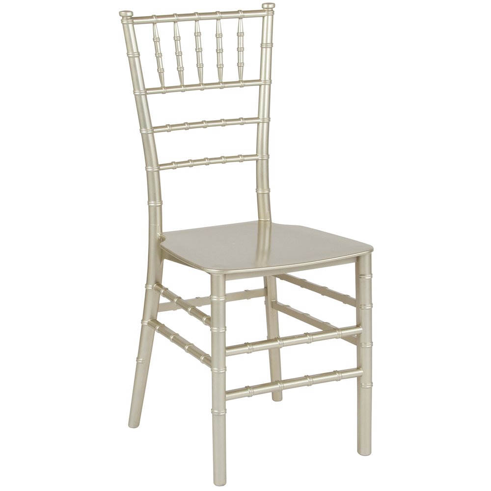 Champagne  Stackable Resin Chiavari Chair. Picture 1