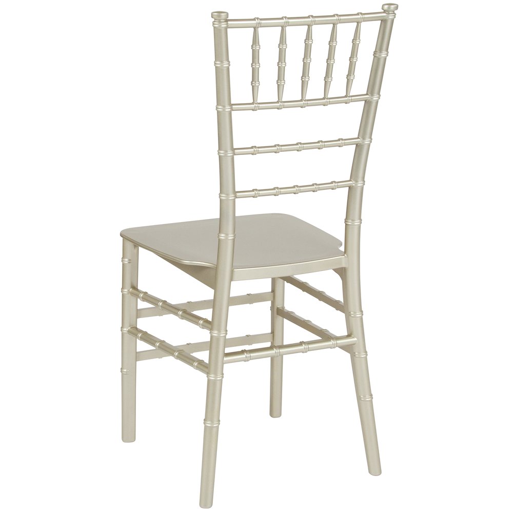 Champagne  Stackable Resin Chiavari Chair. Picture 4