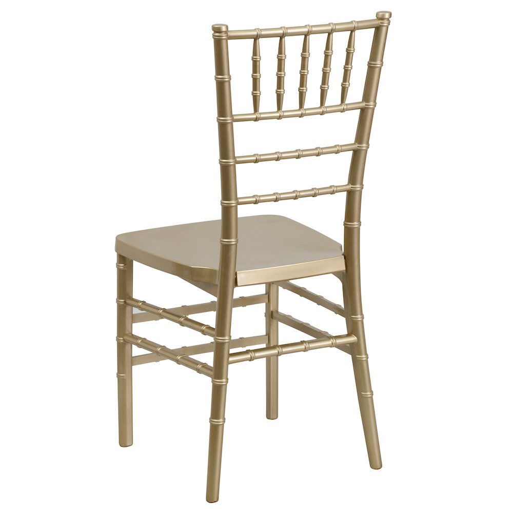 Gold Resin Stacking Chiavari Chair. Picture 4