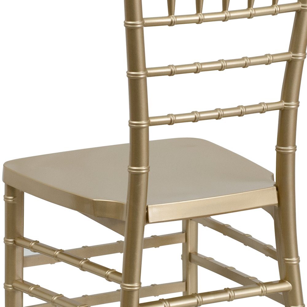 Gold Resin Stacking Chiavari Chair. Picture 8