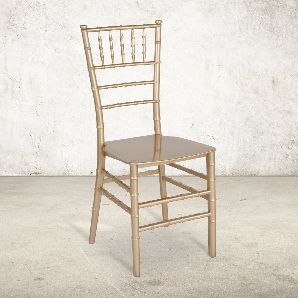 Gold Stackable Resin Chiavari Chair. Picture 9