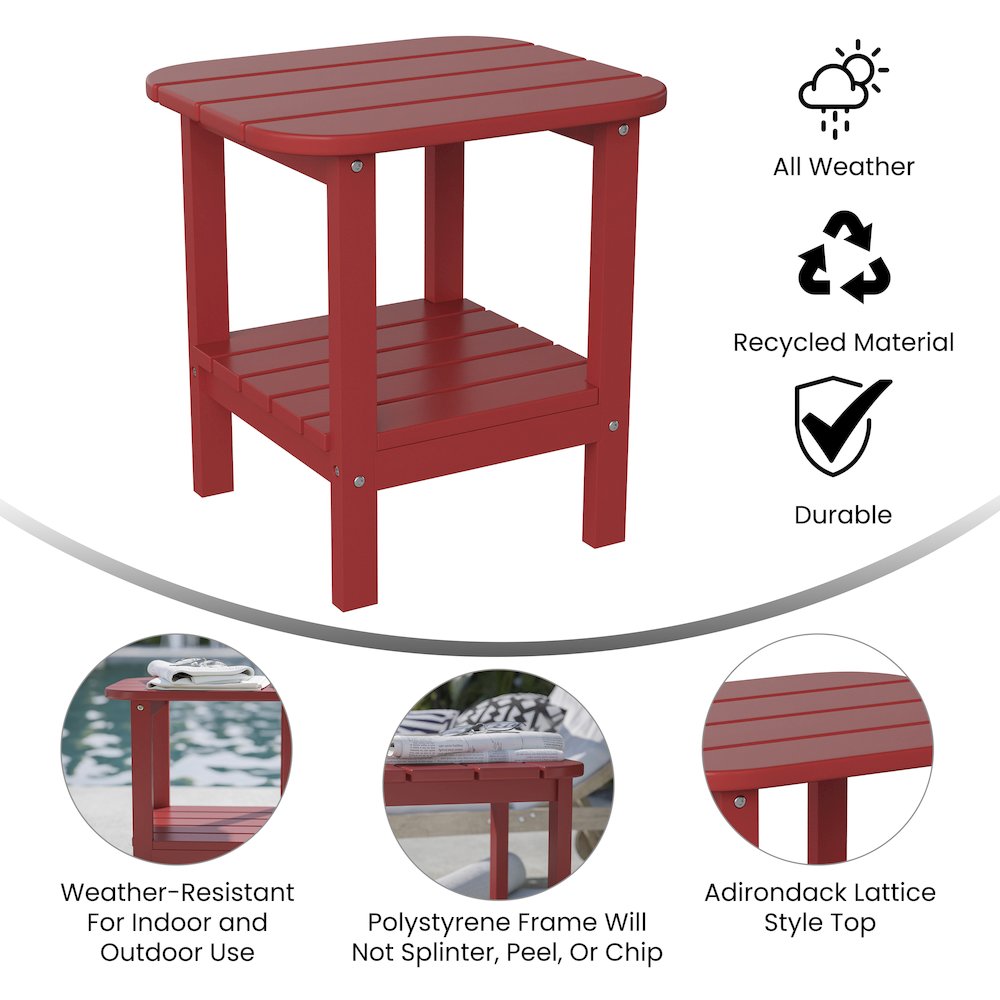 Contemporary 2 Tier Adirondack Side Table. Picture 4