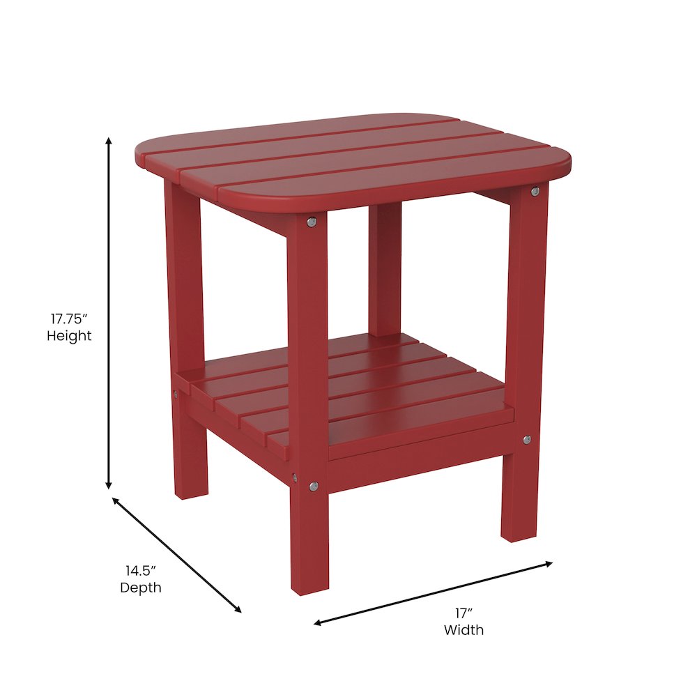Contemporary 2 Tier Adirondack Side Table. Picture 5