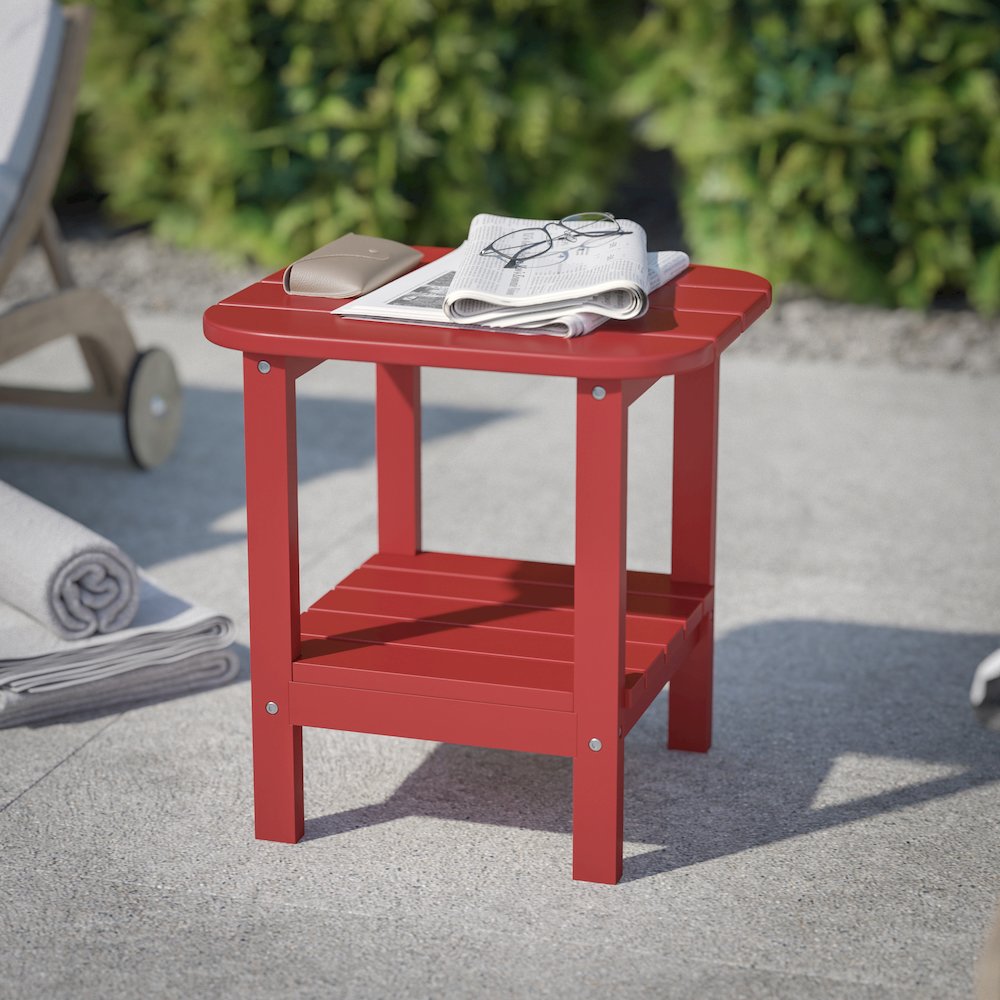 Contemporary 2 Tier Adirondack Side Table. Picture 6