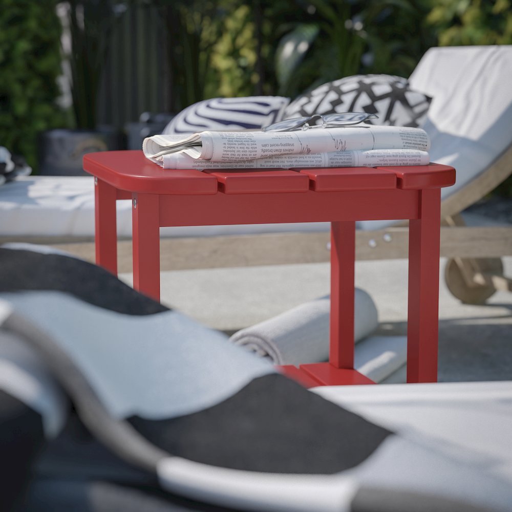 Contemporary 2 Tier Adirondack Side Table. Picture 7