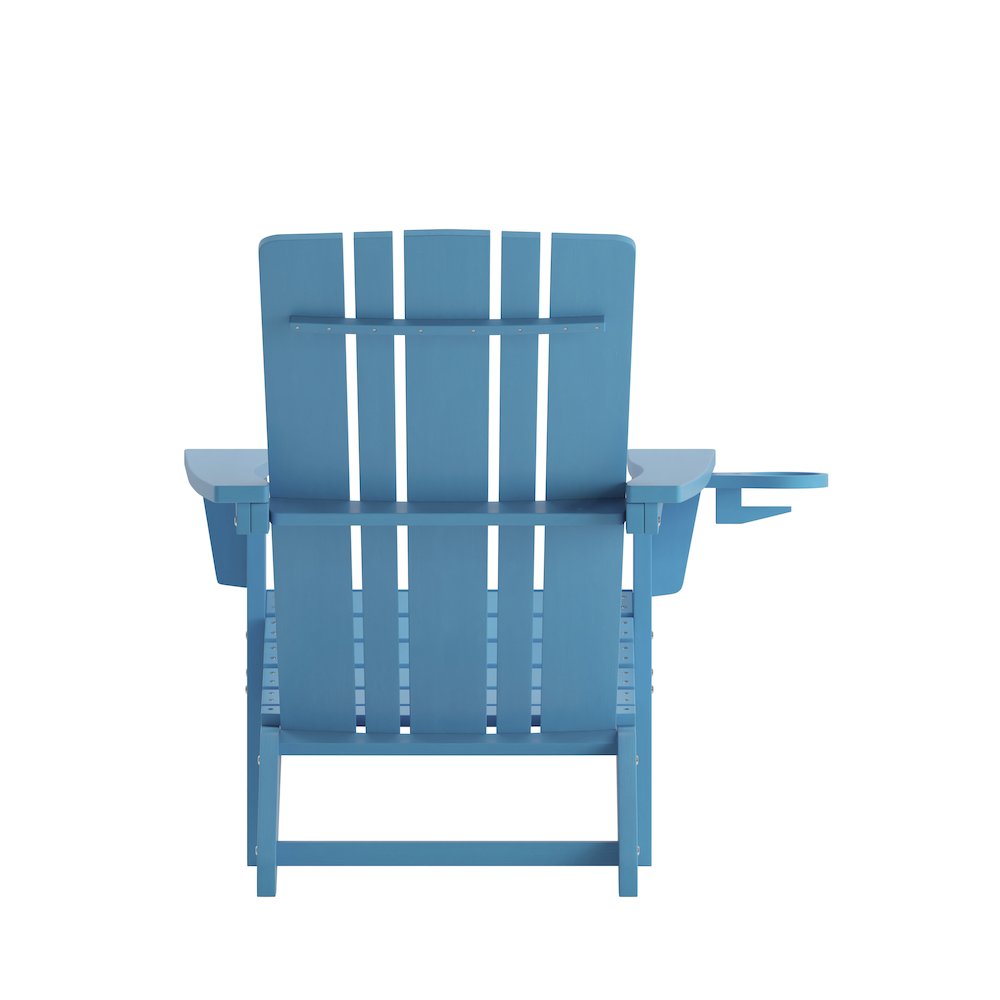 Contemporary Commercial Grade Adirondack Patio Chair with Cupholder. Picture 8