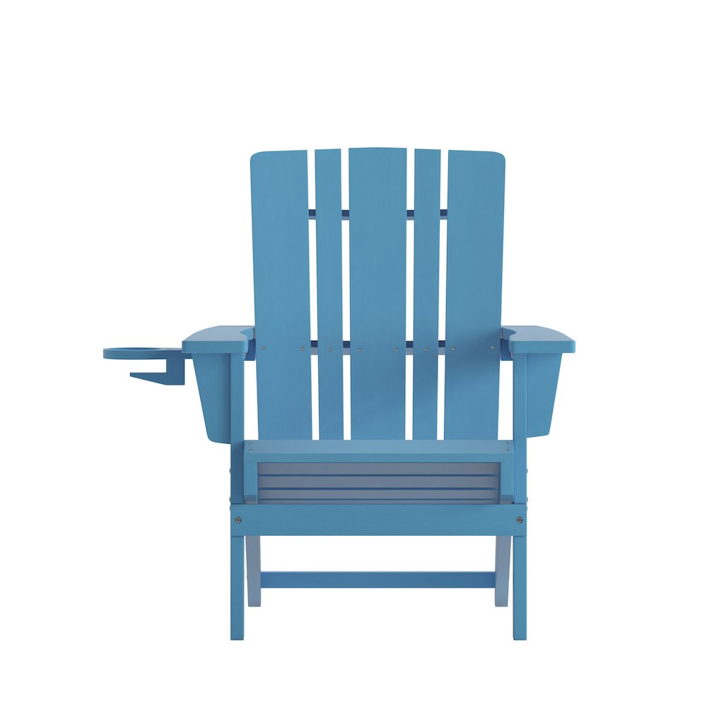Contemporary Commercial Grade Adirondack Patio Chair with Cupholder. Picture 11