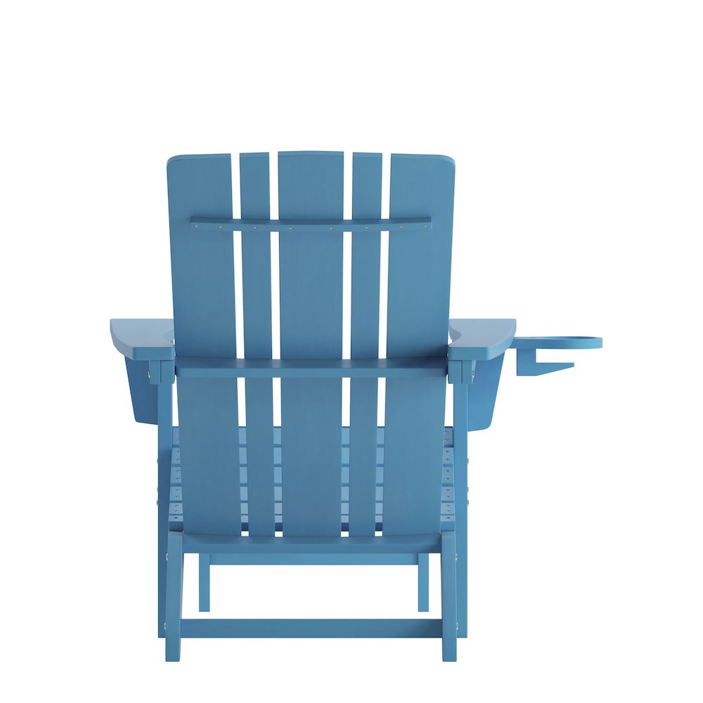 Commercial Adirondack Chair with Pull-Out Ottoman and Cupholder. Picture 8