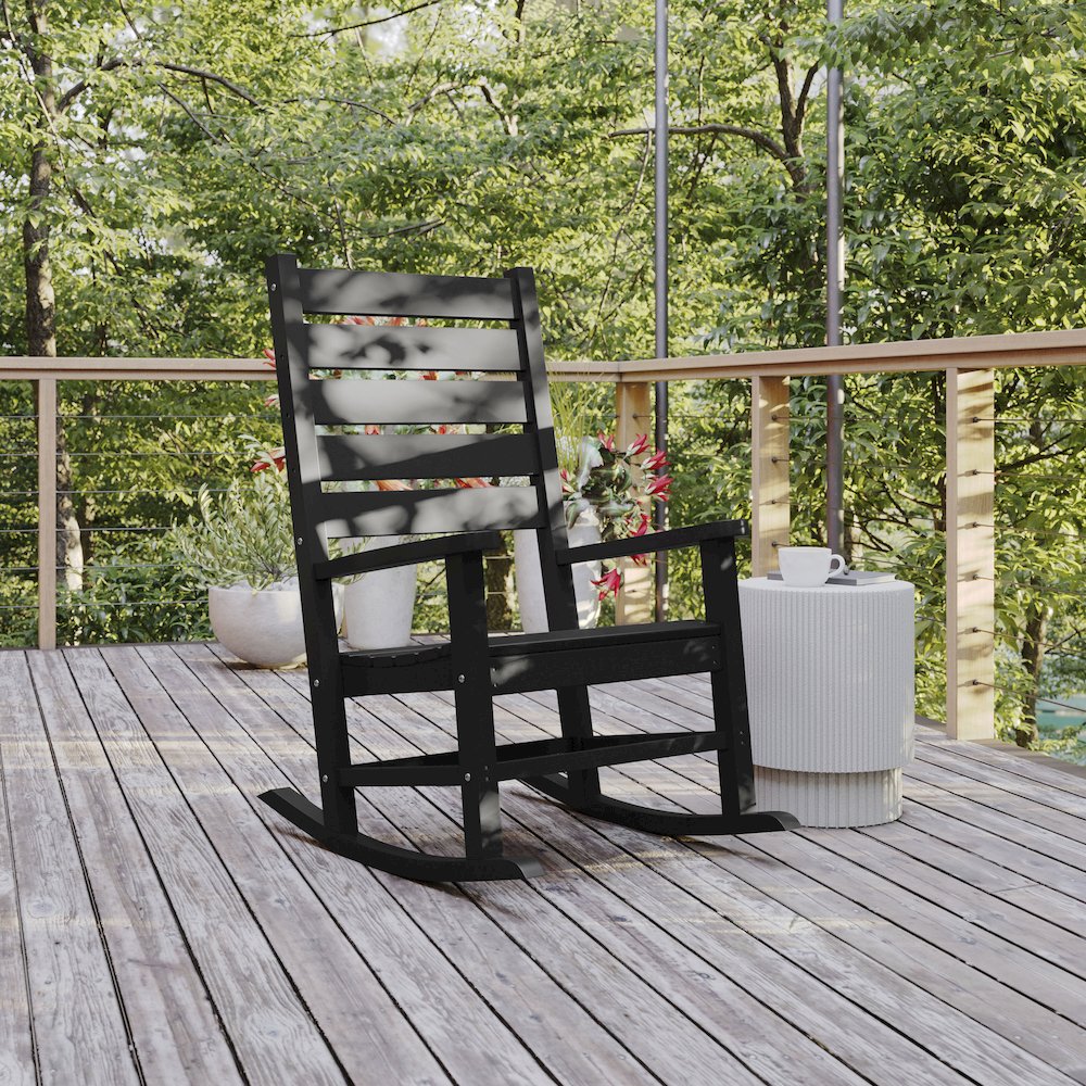 Classic Commercial Grade All Weather Rocking Chair. Picture 2