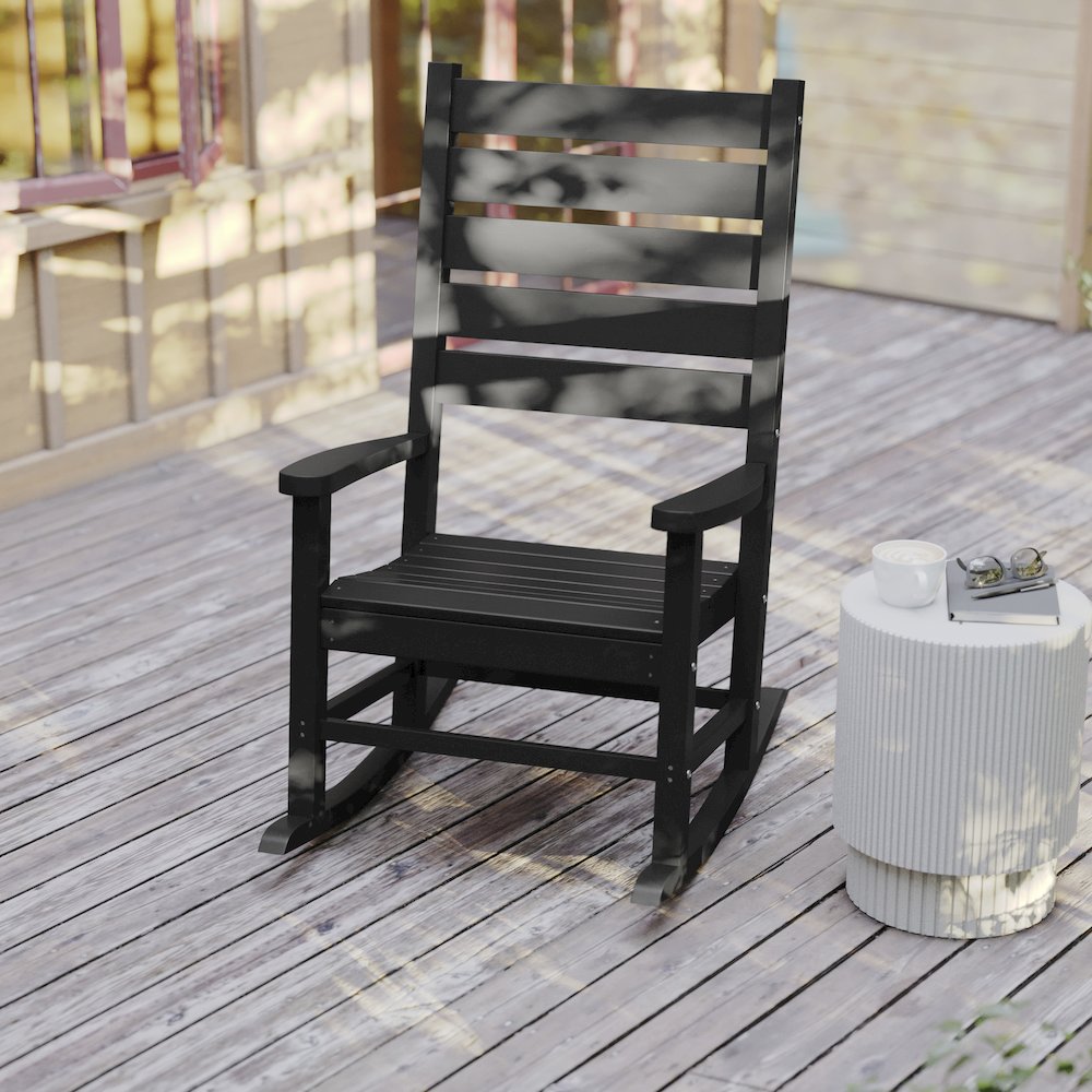 Classic Commercial Grade All Weather Rocking Chair. Picture 6