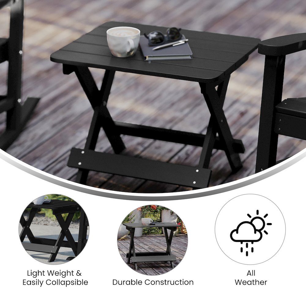 Modern Folding Adirondack Side Table. Picture 4