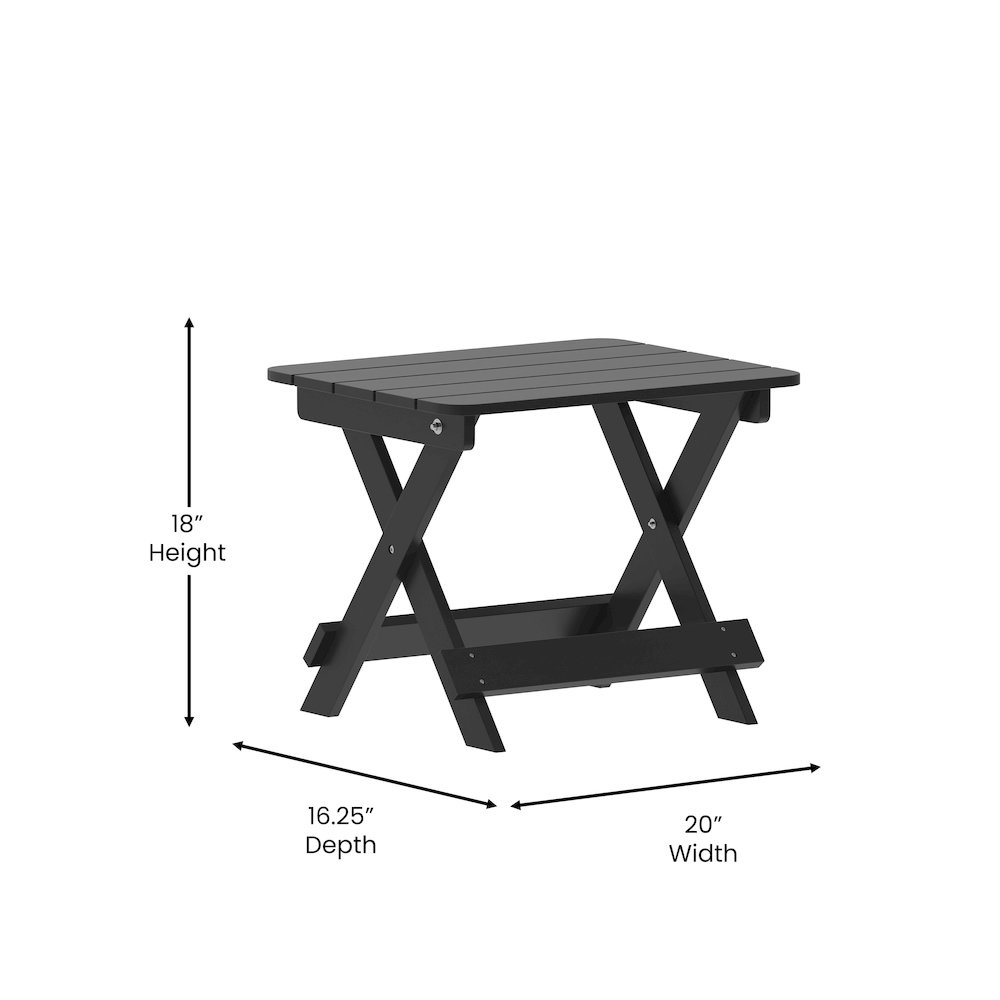 Modern Folding Adirondack Side Table. Picture 5