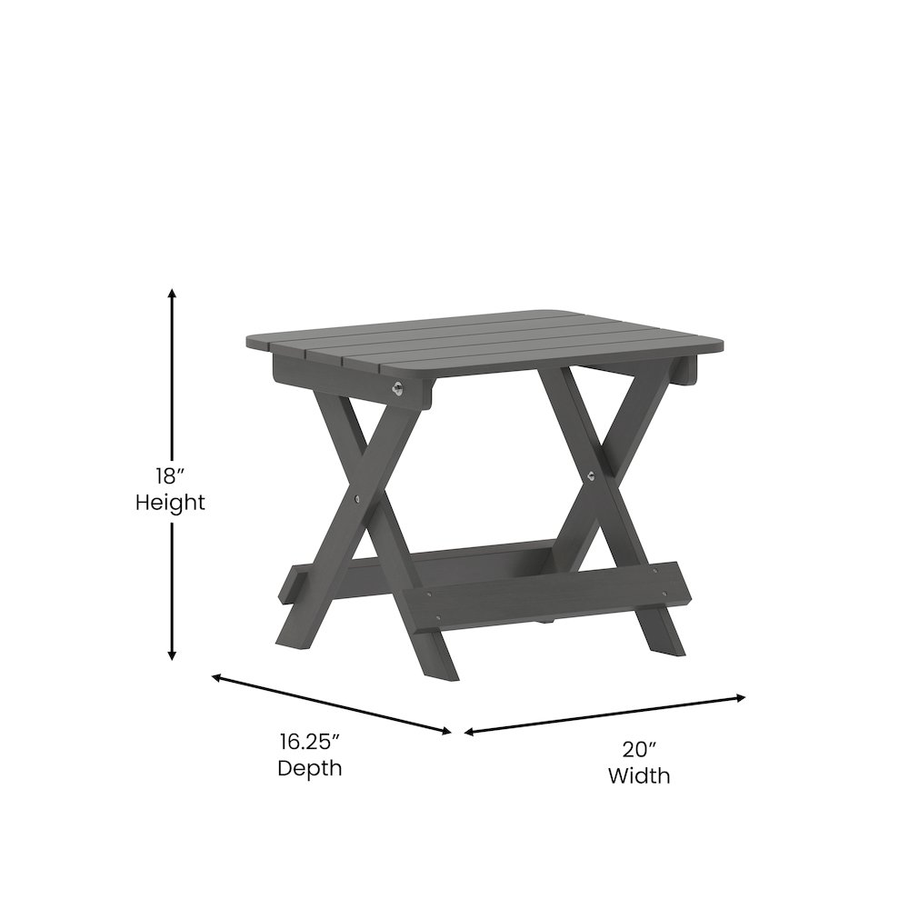 Modern Folding Adirondack Side Table. Picture 5