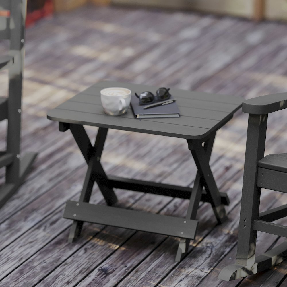 Modern Folding Adirondack Side Table. Picture 2