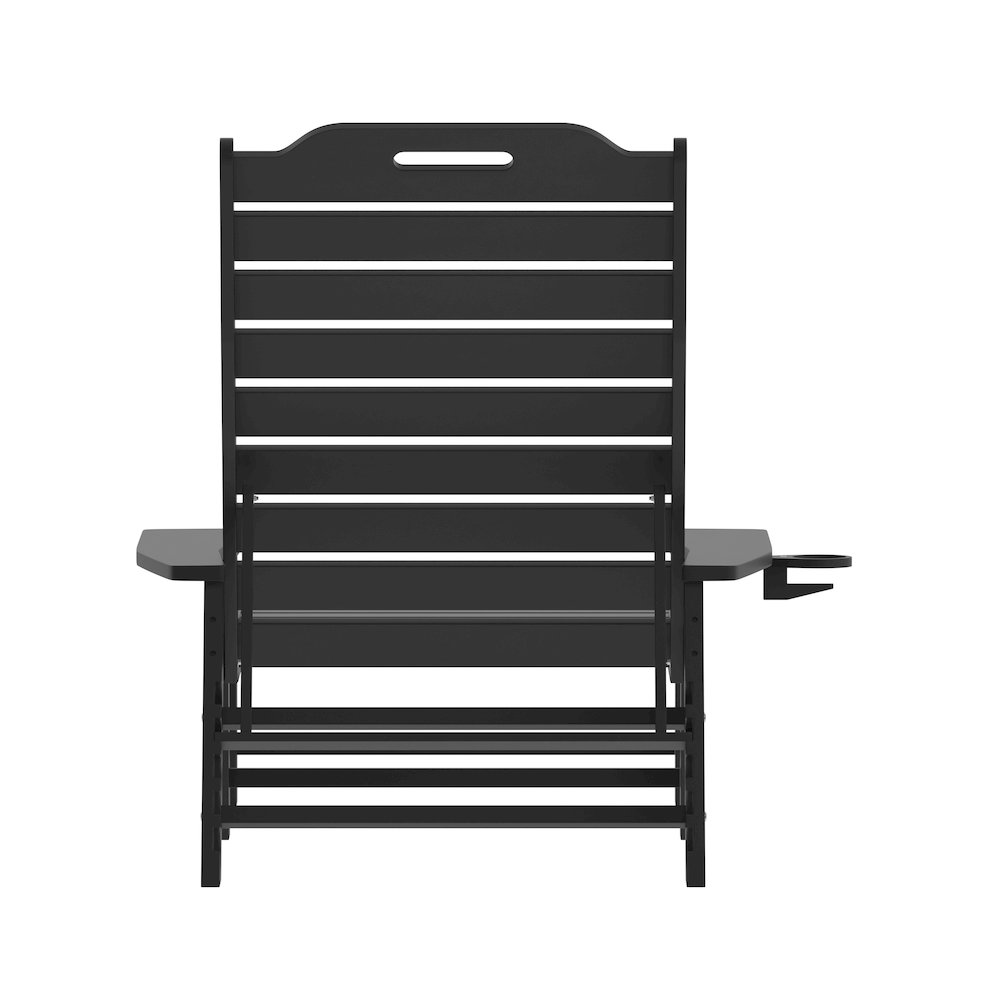 Commercial Adjustable Adirondack Lounger with Cupholder. Picture 8