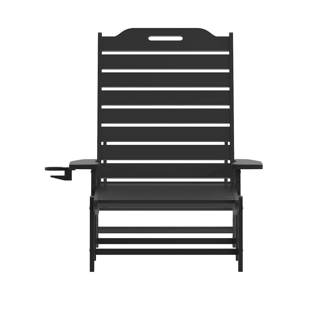 Commercial Adjustable Adirondack Lounger with Cupholder. Picture 11