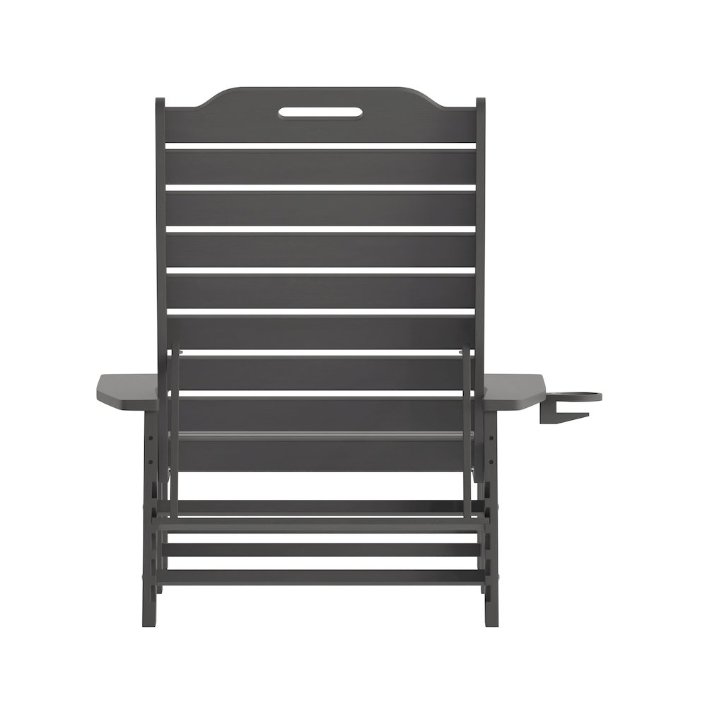 Commercial Adjustable Adirondack Lounger with Cupholder. Picture 8