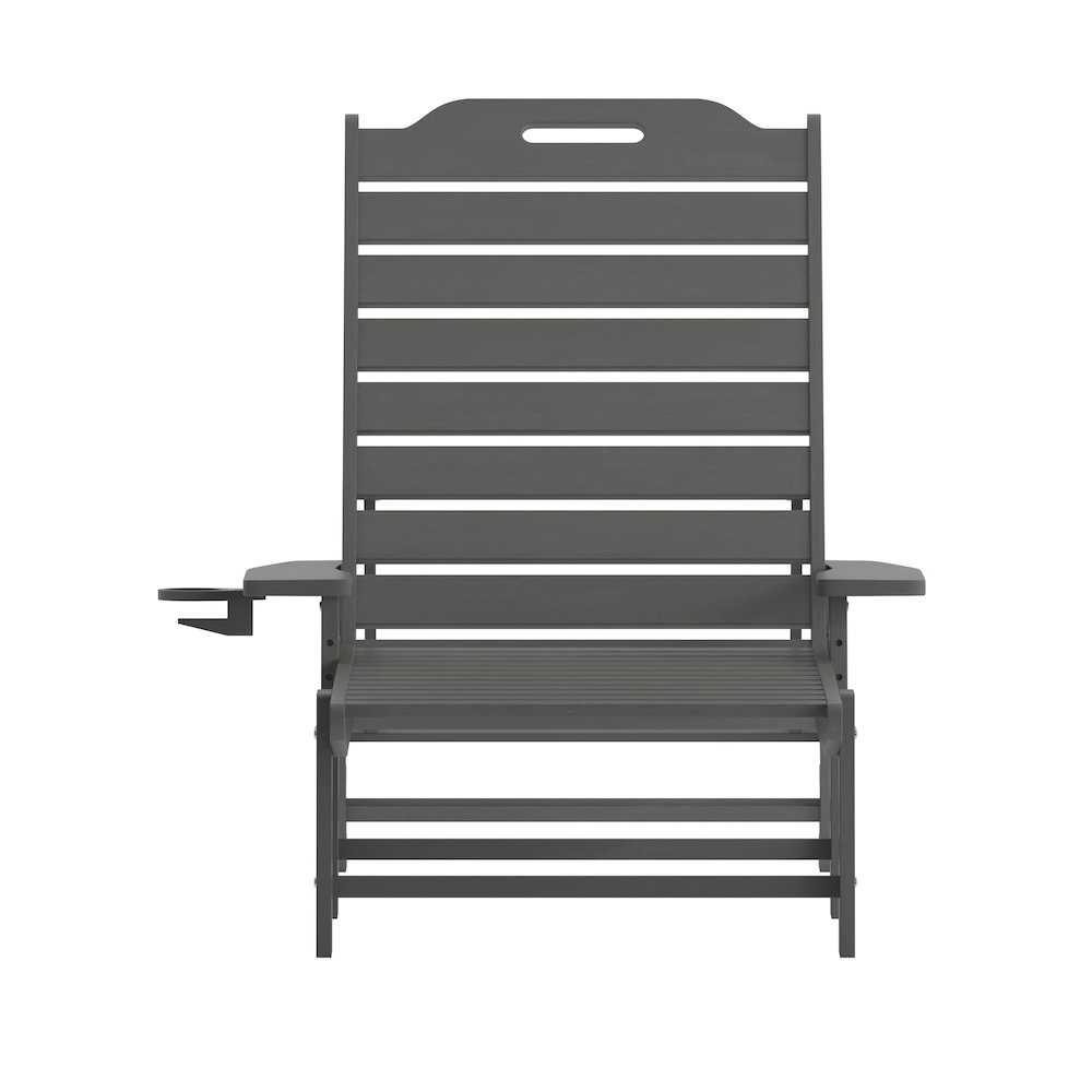 Commercial Adjustable Adirondack Lounger with Cupholder. Picture 11
