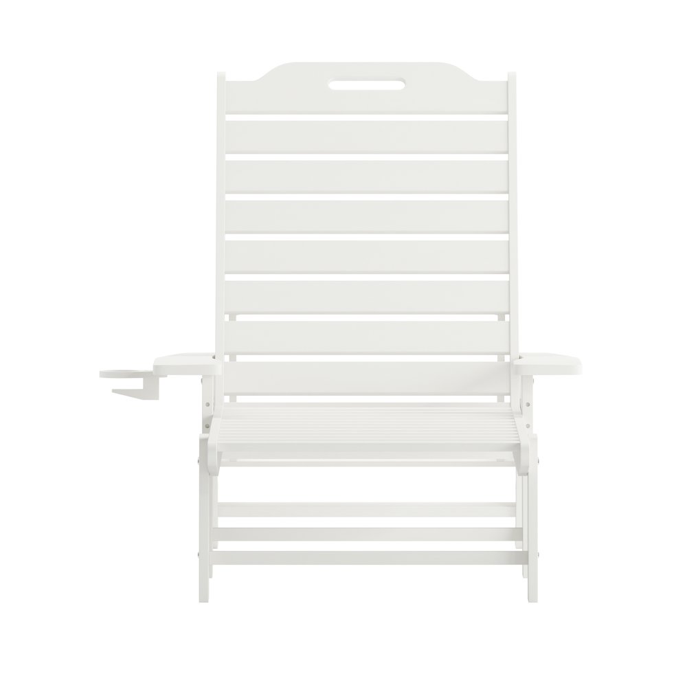 Commercial Adjustable Adirondack Lounger with Cupholder. Picture 11