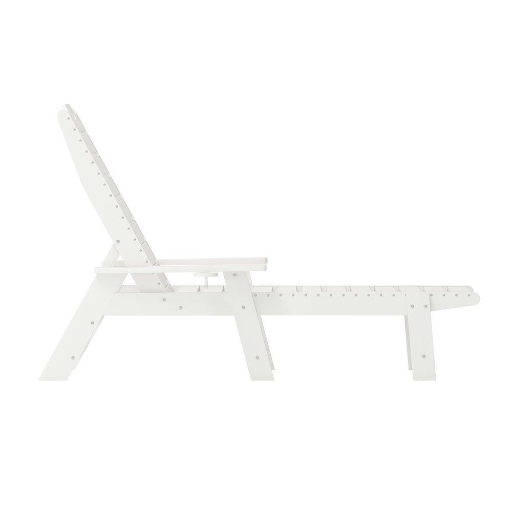 Commercial Adjustable Adirondack Lounger with Cupholder. Picture 10