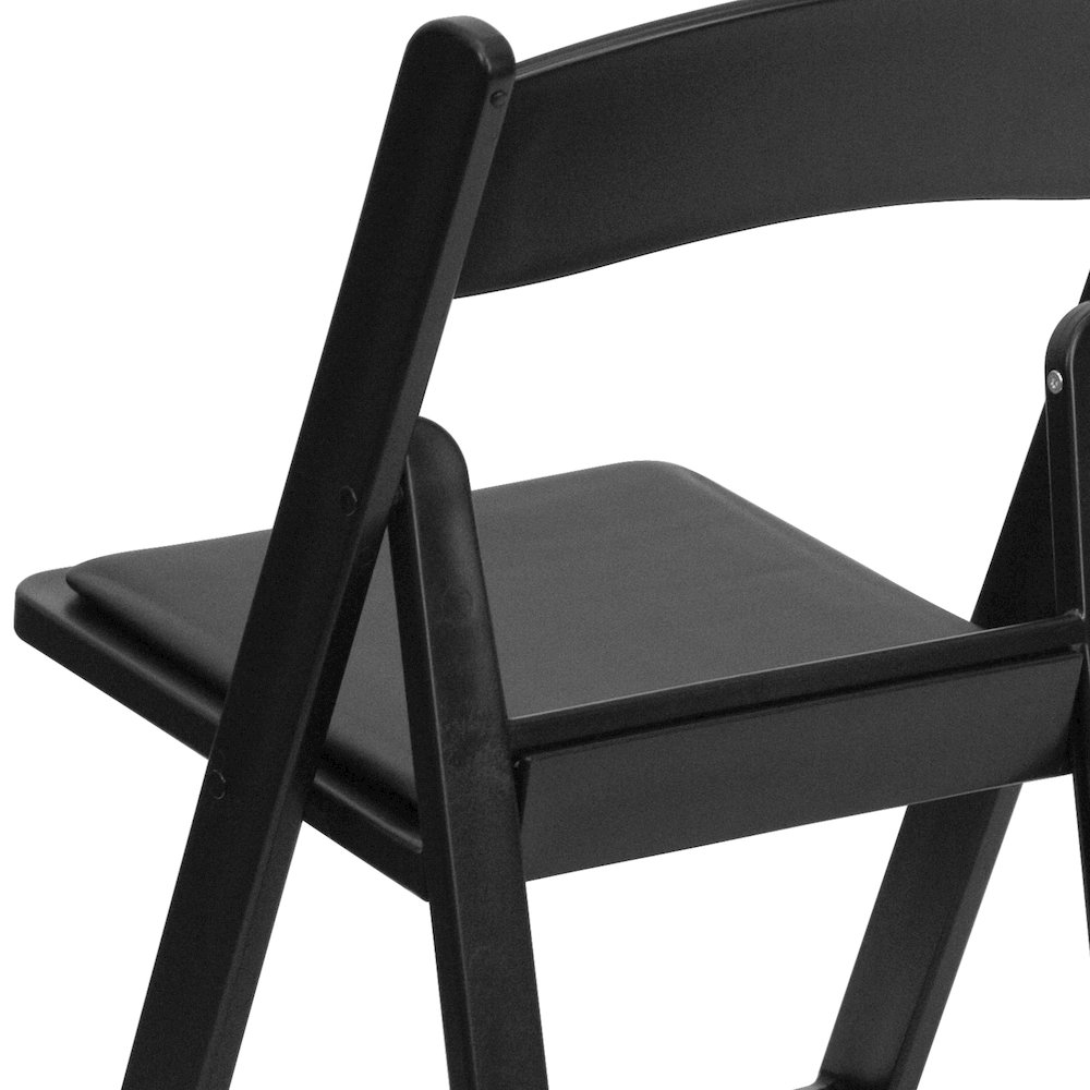 Folding Chair - Black Resin - 2 Pack 800LB Weight Capacity. Picture 14