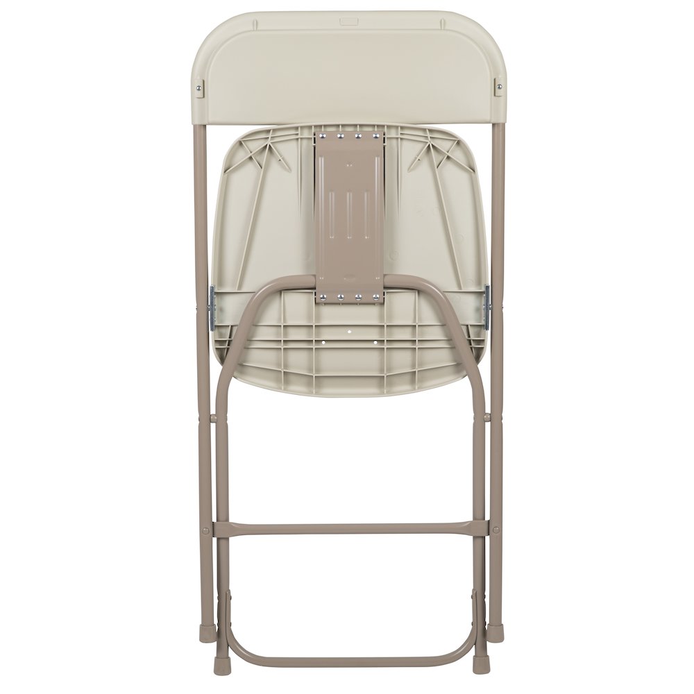 Plastic Folding Chair Beige - 2 Pack 650LB Weight Capacity. Picture 13