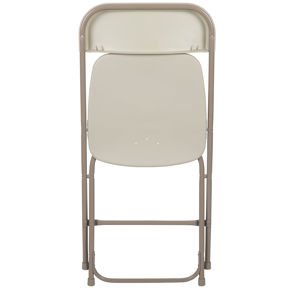 Plastic Folding Chair Beige - 2 Pack 650LB Weight Capacity. Picture 16