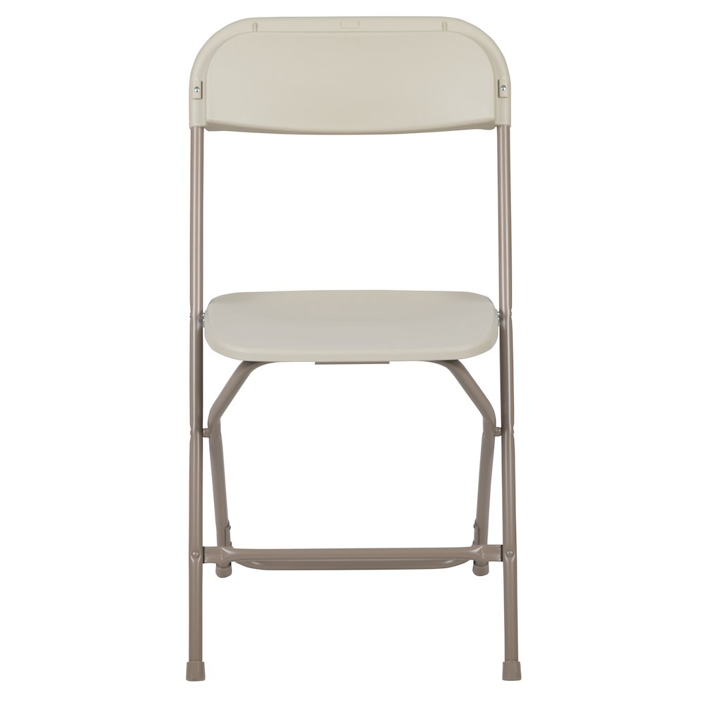 Plastic Folding Chair Beige - 2 Pack 650LB Weight Capacity. Picture 15
