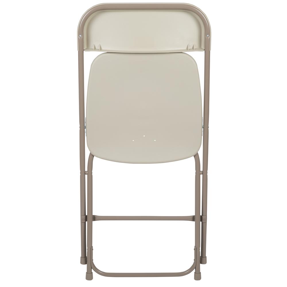 Folding Chair -  - Beige Plastic - 650LB Weight Capacity. Picture 24