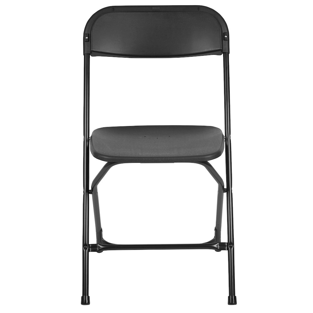 Plastic Folding Chair Black - 2 Pack 650LB Weight Capacity. Picture 15