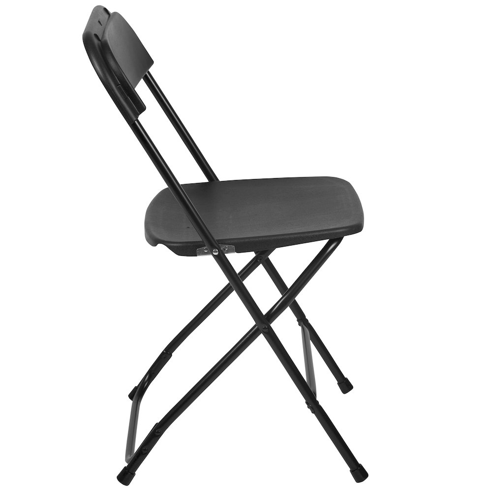 Plastic Folding Chair Black - 2 Pack 650LB Weight Capacity. Picture 14